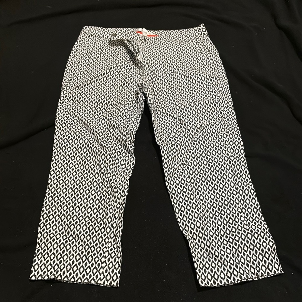 Kenar Black and White Patterned Pants